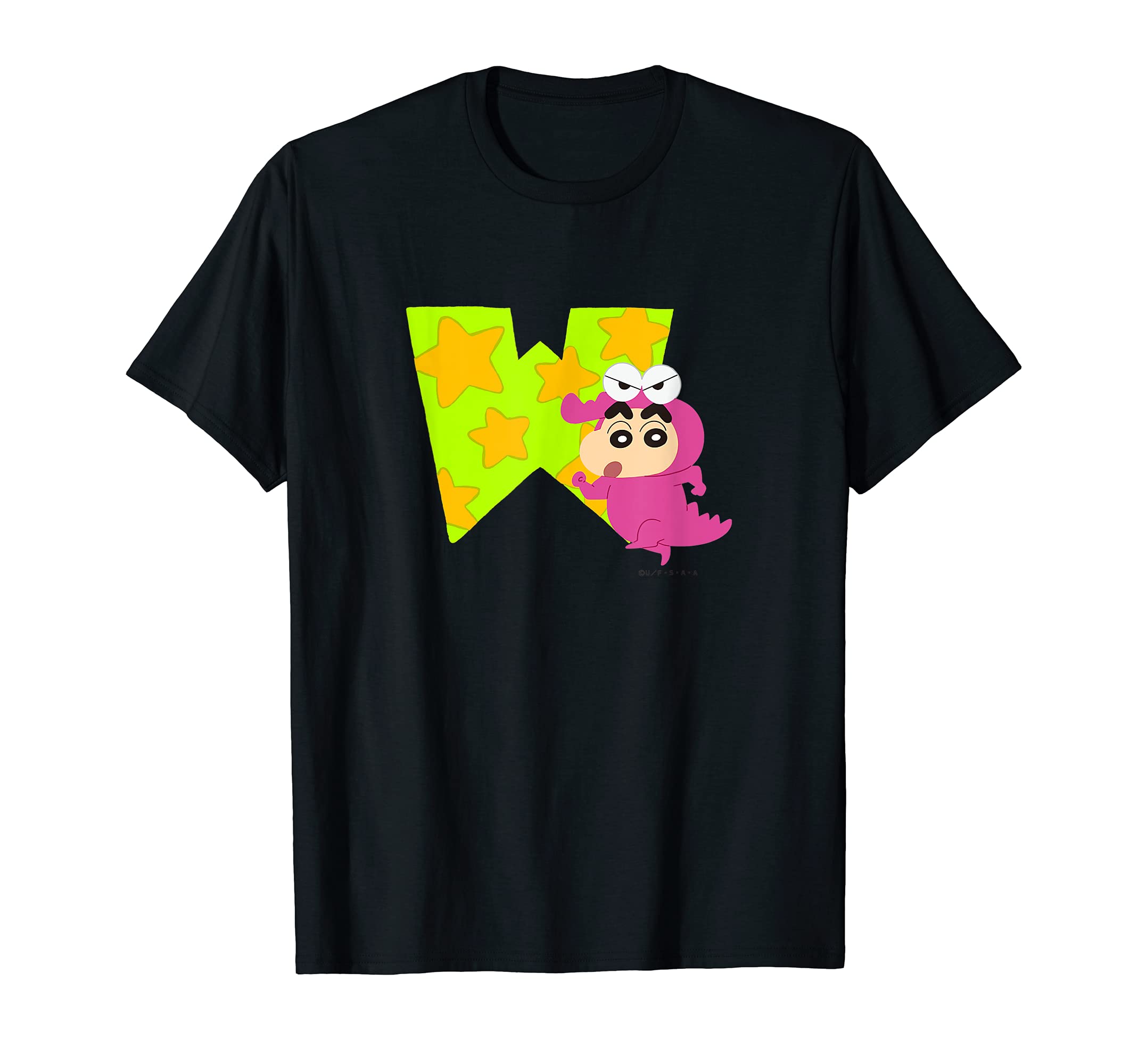

Crayon STUDY A to Z Shin-chan FUN! FUN! “W” T-shirt чёрный