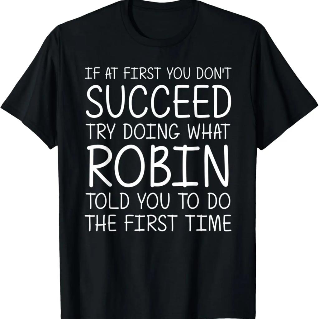 ROBIN Gift Name Personalized Birthday Funny Christmas Joke T-Shirt