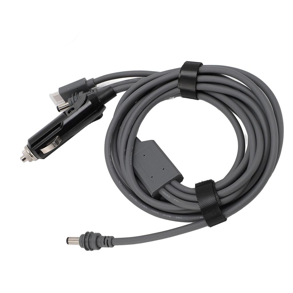 Mini DC Strom DC Stecker auf DC Ladegerät 100W Mini Wasserdichtes Kabel, 3-in-1 Stecker/USB C/Auto-Adapter, Kabel, 18AWG, (3 Meter)