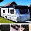 210D Oxford Cloth RV Roof Protective Cover Portable Motorhome Camper Top Tarp Cover Waterproof Sunshade Protective