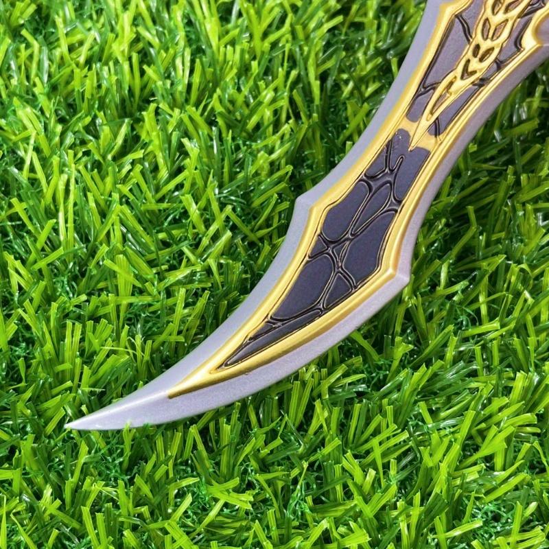 8,6 Zoll Solo Leveling Katana Echte Größe Japanisches Katana Sung Jin-Woo Samurai-Säbel Metall Anime Cosplay Requisite Ninja Messer Schwert Spielzeug