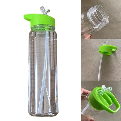 Clear Plastic Water Bottles with Straw LeakProof Sports Water Bottles 700ml Large Capacity Water Cup for Gym School