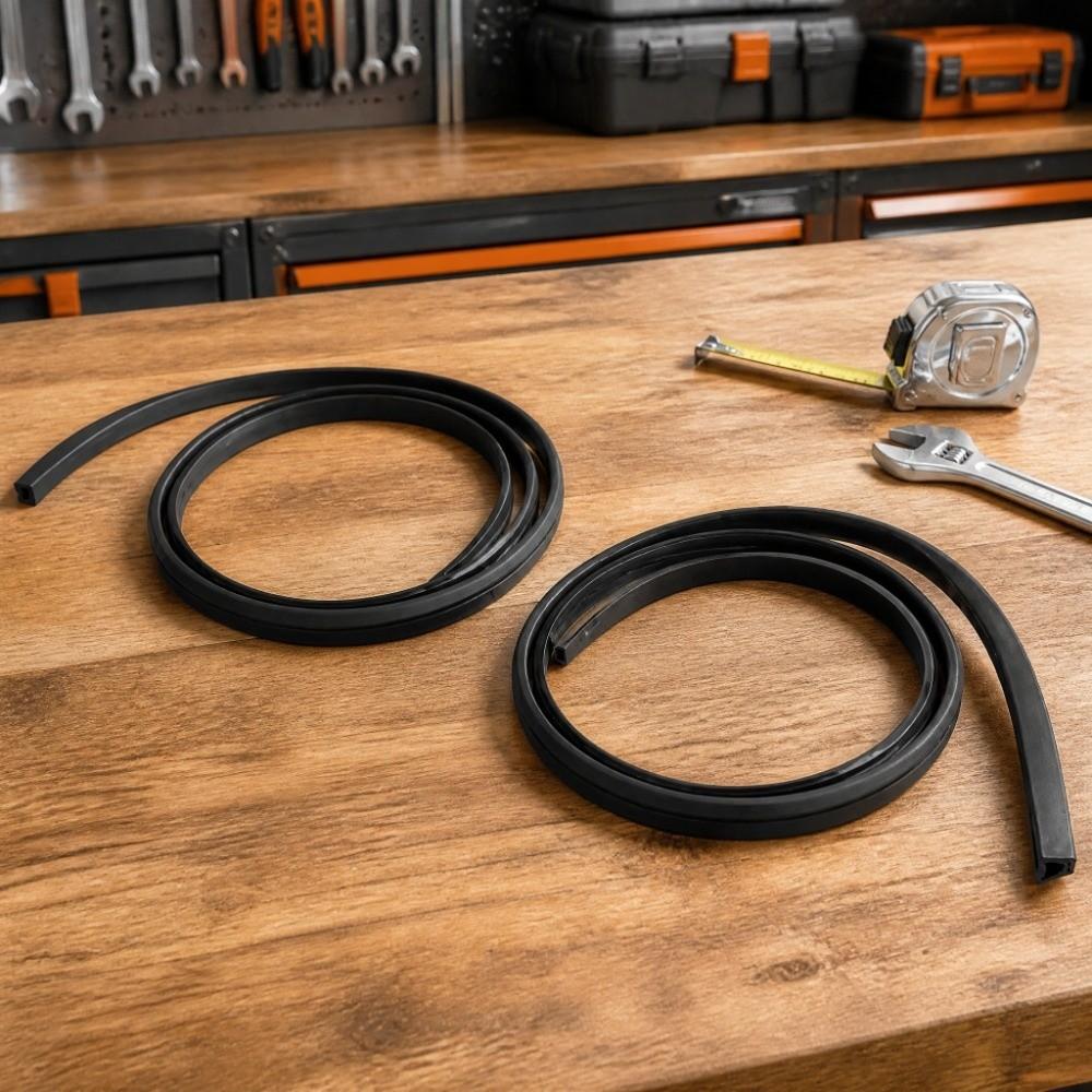 2pcs Noise Insulation B Pillar Sealing Strip Universal Fit EPDM Weatherstrip Seal Car Doors