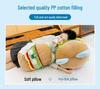 Adorable Dudu Cat Hamburger Plush Toy - Creative Cat Doll Children's Companion Gift
