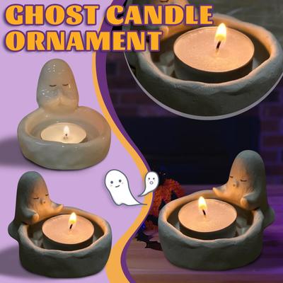 Ghost Aromatherapy Candlestick Halloween Ghost Candlestick Home Decoration Venue Arrangement Props
