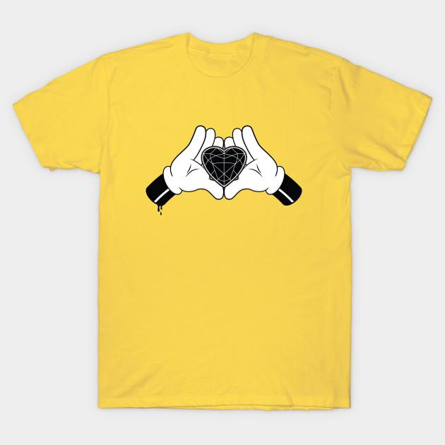 Unisex Fashion TShirt Diamond Heart Print TShirt Plus Size S-5XL T-Shirt 100%Cotton Tops O Neck Short Sleeve Tees