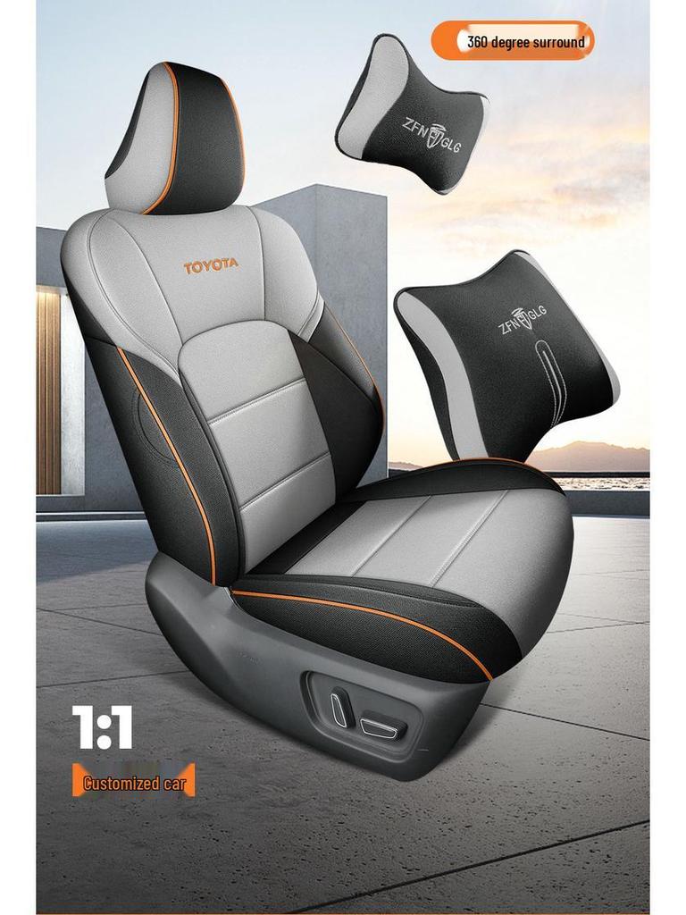 9th Gen All-Season Fabric Car Seat Covers for 2024 Toyota Camry, Full Coverage