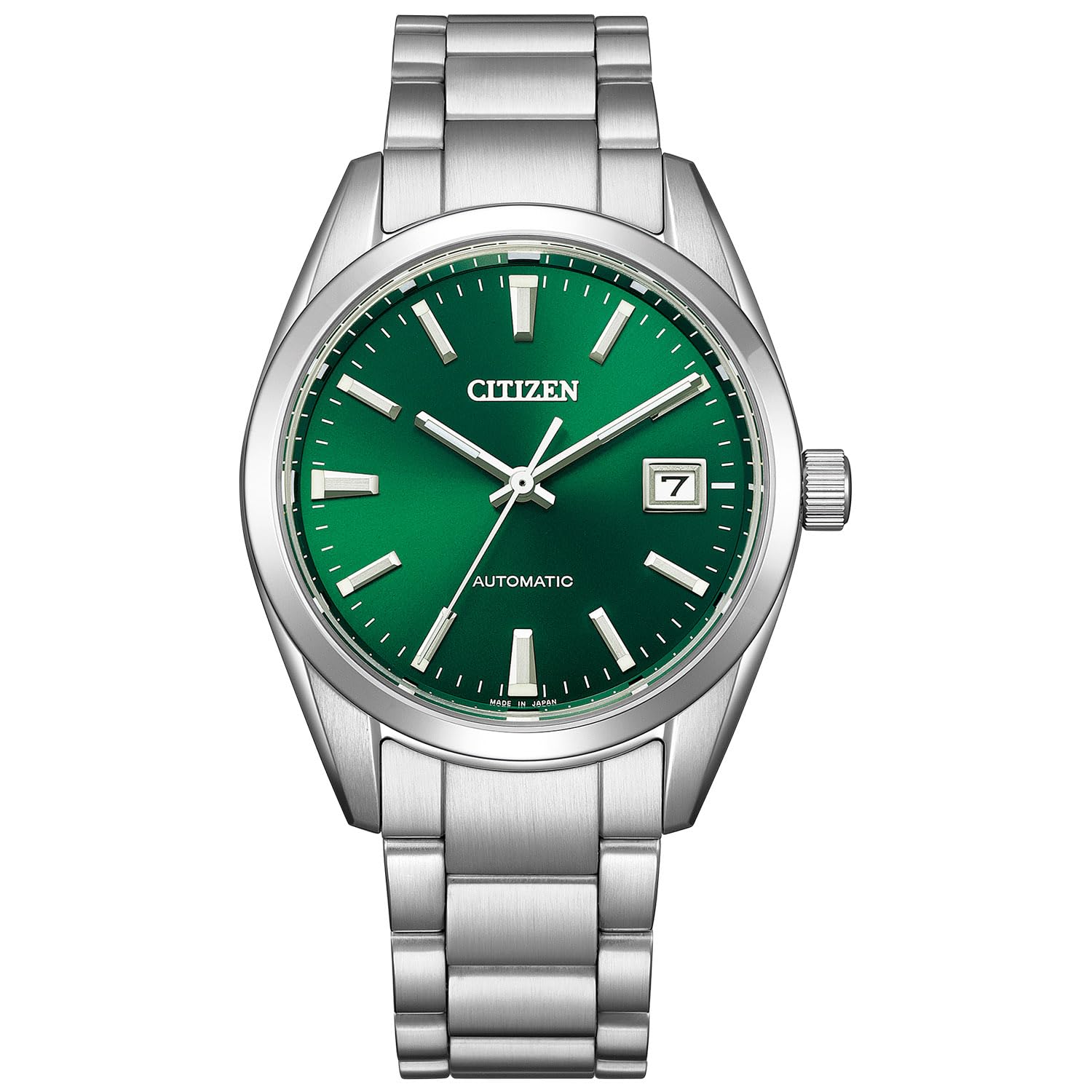 

Silver [Citizen] NB1051-56W Men s Wristwatch, Mechanical, Waterproof, Green,