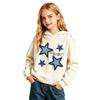 Boys Girls Casual Pullover Hoodie with Star and Letter Print for Sports and Daily Wear