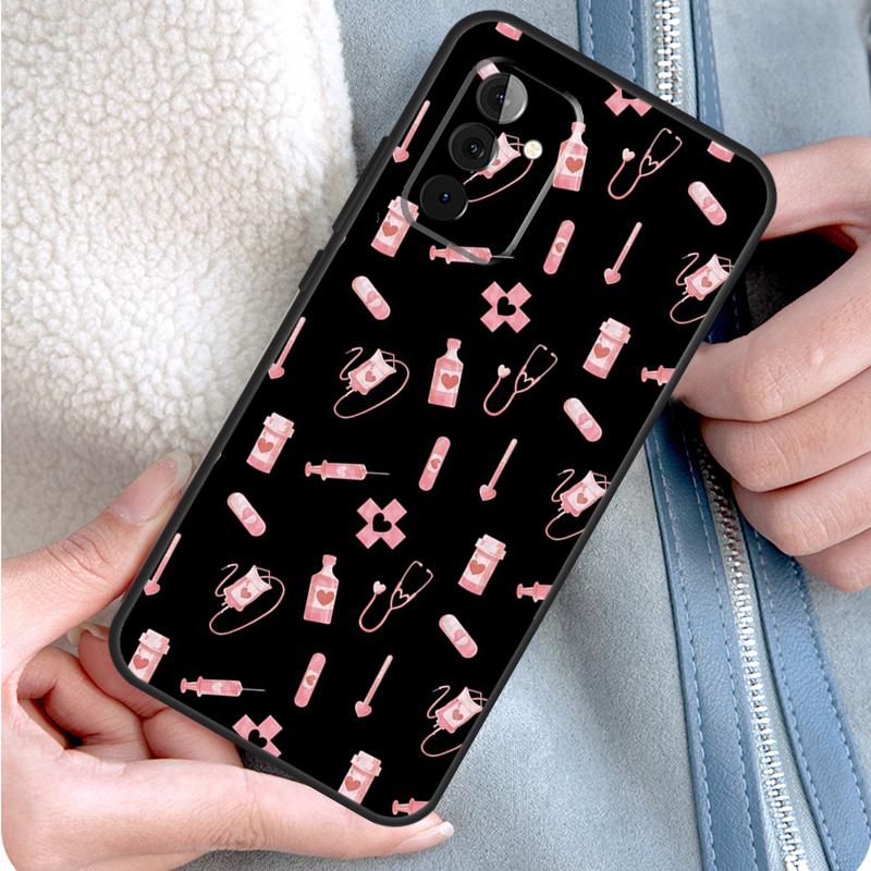 Verpleegkundige Medische Geneeskunde Telefoonhoesje Voor Samsung Galaxy A15 A25 A35 A55 A54 A34 A14 A13 A33 A53 A12 A32 A52 A71 A51