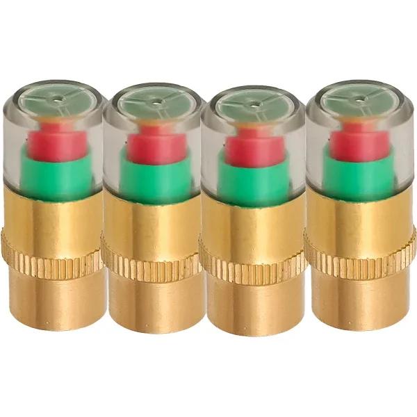 8/1pcs Car Tire Pressure Indicator Tire Pressure Gauge Indicator Alert Monitoring Valve Cap Sensor External Valve Detection