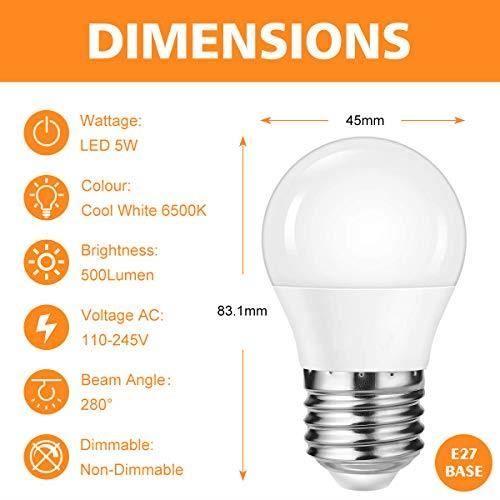 Ampoule LED - Blewandy - E27 - Blanc Froid 6500K - 5W - Économie D'énergie 85%