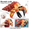 Oenux Ocean Animals Whale Shark Megalodon Crab Starfish Octopus Action Figures Soft Sea Life Model Educational Toy For Kids Gift