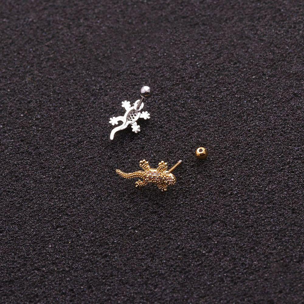 Helix Reptile Gecko Lizard Cartilage Tragus Earring Fashion Accessories Ear Stud Piercing Jewelry