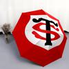 1 PC Automatic Folding Umbrella - Stade Toulousain Pattern, Portable & Foldable Design with 8 Ribs, Christmas Birthday Gifts