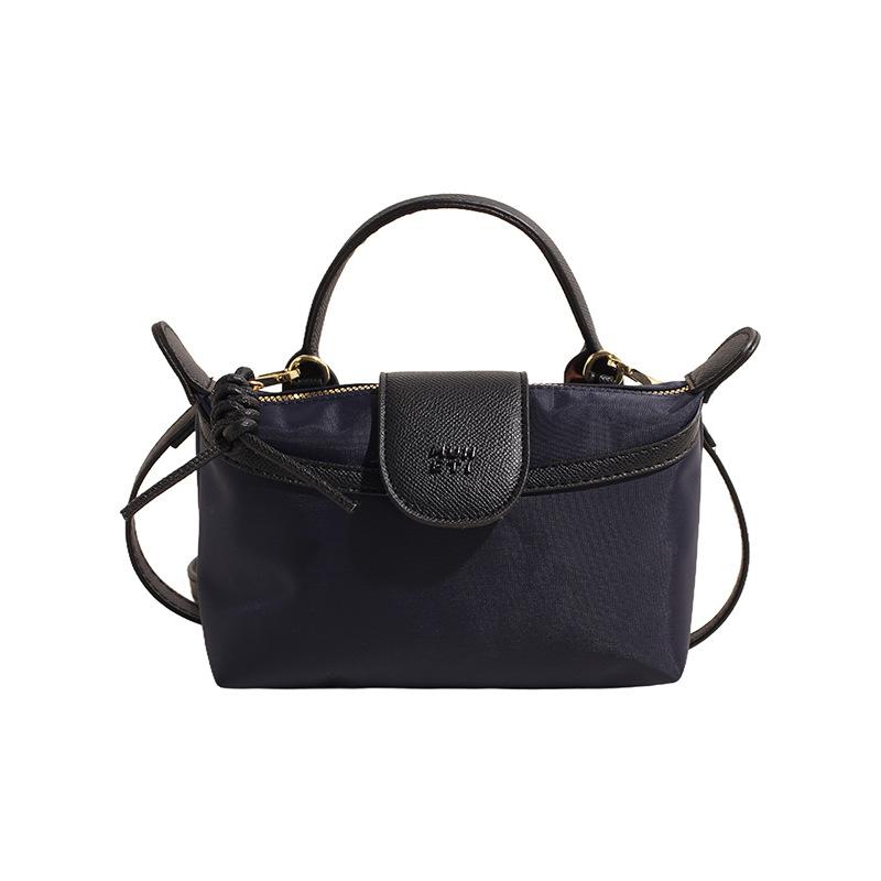 2025 spring new portable casual versatile shoulder messenger Longxiang bag change solid color outdoor bag