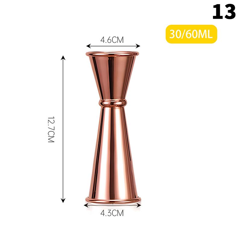 1 Pezzo 15/30ml o 30/60ml Bicchiere Dosatore Cocktail in Acciaio Inossidabile Doppia Testa Bicchiere Dosatore Alcolico Bicchiere Misurino Bar Once Articoli per la Cucina