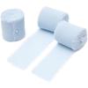 3 rolki 4 cm * 3 m ręcznie robiona wstążka w kolorze baby blue do pakowania prezentów wstążka z postrzępionymi krawędziami do dekoracji rzemieślniczych bukietów ślubnych
