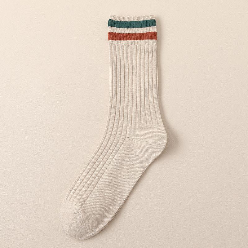 Female Autumn and Winter Fashion New Cotton Warm Long Tube Pile Socks