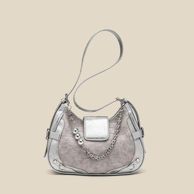 Underarm Bag Female Niche Design Advanced Sense of Foreign Style Single Shoulder Crossbody Bag Chain Small Square Bag