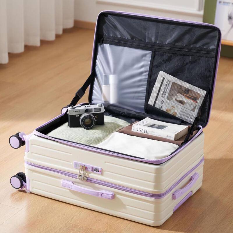 JOURHEY SHI Front-Opening Multi-functional Carry-On Luggage