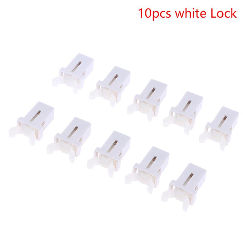 

10 шт. пластиковый замок для мусорного бака, самоблокирующийся переключатель, сменный фиксатор, совместимый с защелкой крышки мусорного бака, ремонтный зажим