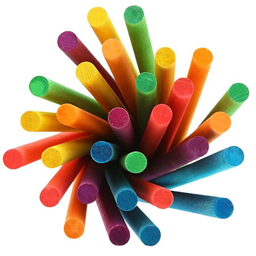 100pcs Counting Sticks Wooden/Plastic Available Student Math Learning Teaching Aids School Mathematical Calculation Accessories