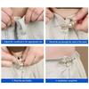 6/12PCS Random Mix Size Waistline Adjusting Pin Trousers Waist Fastener Pin Clip Fashion Artificial Pearl Decorative Buckles ZYF