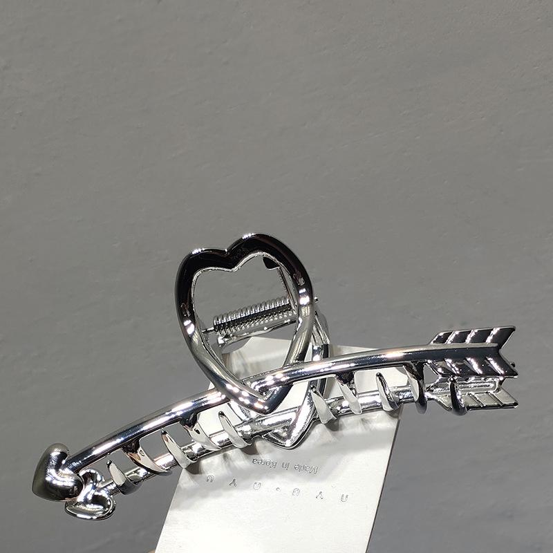 Ruoshui Woman Novelty Irregular Hairpins Punk Style Metal Silver Hair Claws Barrettes Women Hair Accessories Hair Clips Hairgrip