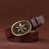 Women's Korean Court Style Antique Cowhide Leather Belt - Retro Decorative Waistband