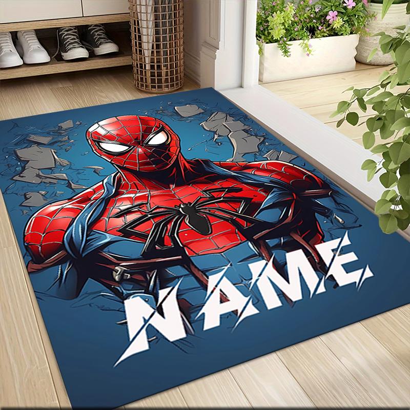 Custom Name "Spider-Man: Web Heroes" Carpet Rug Customizable Soft Washable Anti-Slip Home Living Room Sofa Mats Personalized Rug. 090916