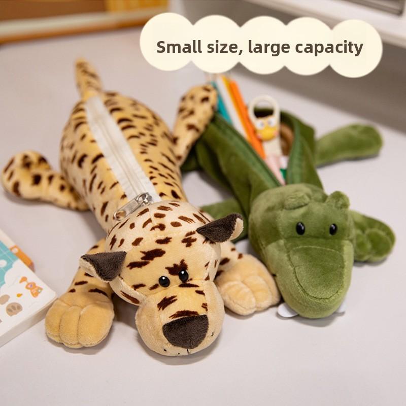Plush Animal Pen Case With Large Capacity For Students And Office Supplies