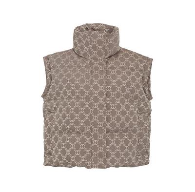 Sleeveless Jacket Magda Matyja ASPEN VEST MOCCA Comfortable Fit