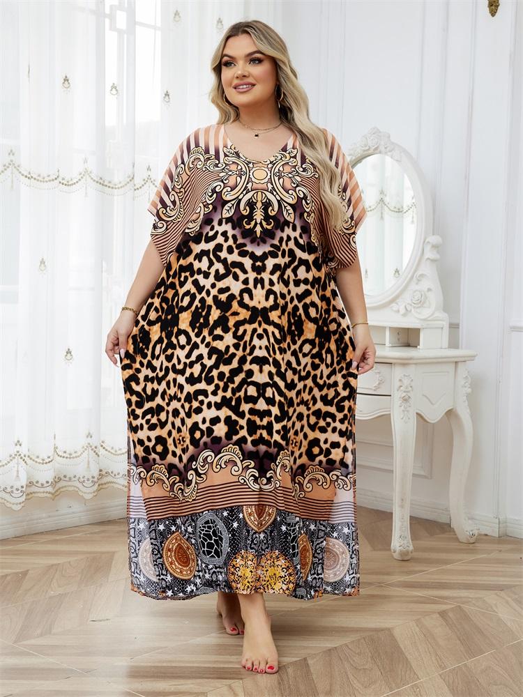 

EDOLYNSA Женский кафтан в богемном длинном платье, большой размер, пляжный отдых, хит продаж, купальник, накидки, шикарный дышащий домашний халат One Size золотой