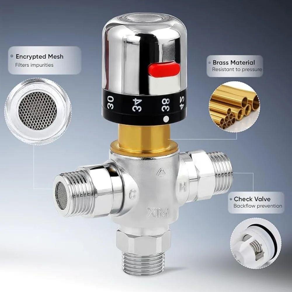 Thermostatic Thermostatic Valve Anti-rust Pipe Valve Wall Mount Shower Valve  Bathroom