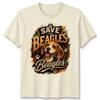 Save The Beagles T-Shirt Beagle Rescue Awareness Dog Lover Graphic Tee