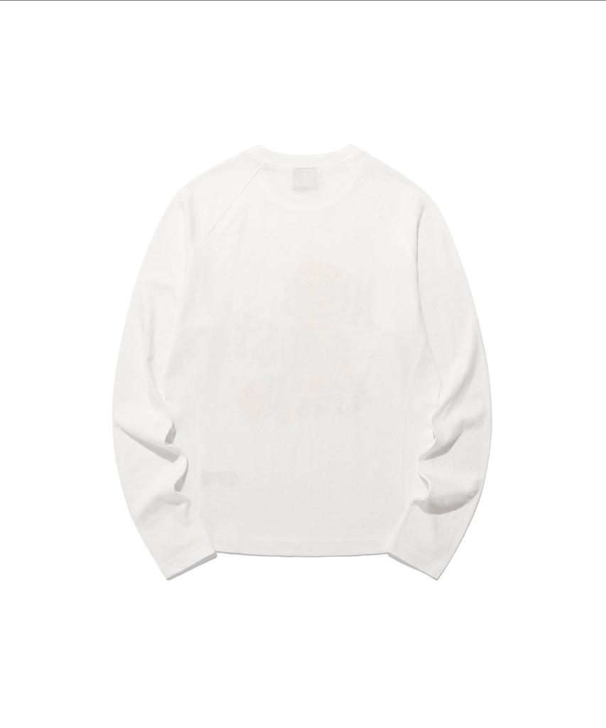 NICEGHOSTCLUB Star Logo Slim L/S Tee_White(Ng2Fsut553A)