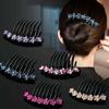 Ponytail Holder For Girls Korean Barrettes Crystal Hair Clips Women Hair Comb Mother Headwear