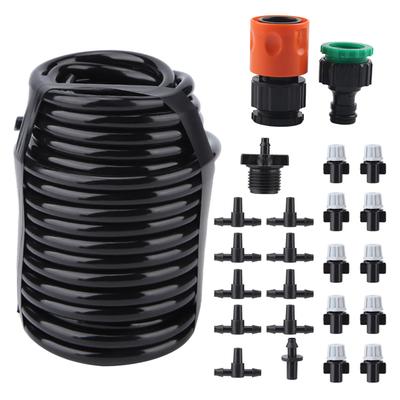 10m DIY Rasensprenger Bewässerung Automatische Pflanzenbewässerung Gartenschlauch Set
