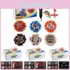 Exciting Xd168-37a Spinning Top Toy Set With Six Colorful Tops And Launchers For Endless Fun