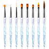5/8PCS UV Gel Nail Brush Set  Aurora Acrylic Nail Art Brush DIY Drawing Painting Pens for Nail Design Gradient Manicure Tools