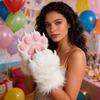Furry Cat Paw Gloves Plush Animal Paw Mitts Cat Claw Mittens Fluffy Cosplay Gloves for Costume Party Accessories
