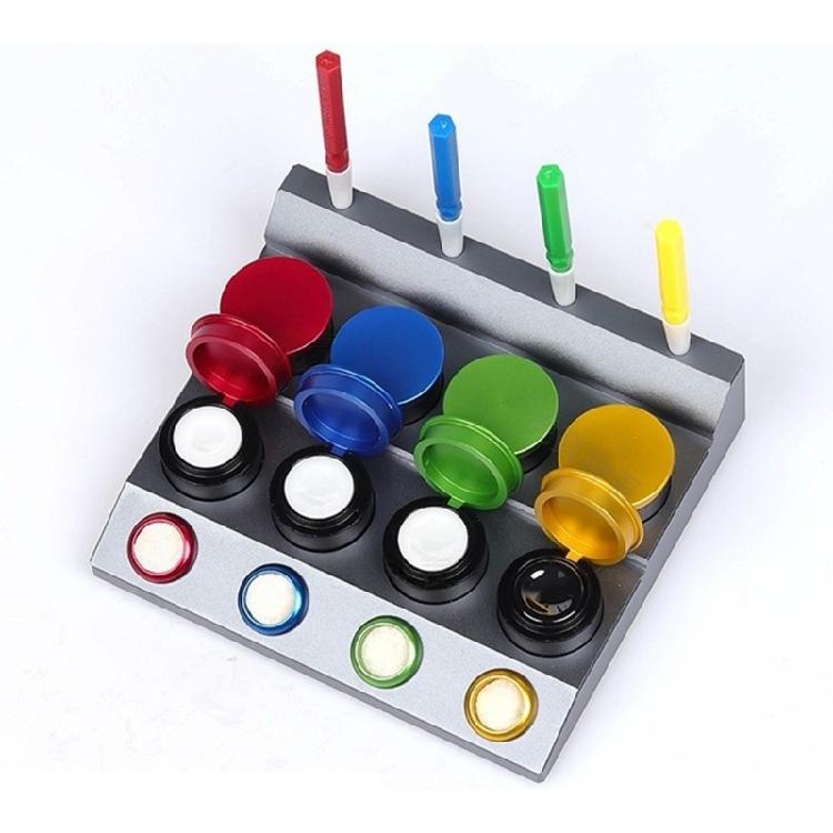 Watch Repair Essentials 4 Dish Ceramic Oiler Dishes And Precise Applicator Pen For Professional Watch Maintenances