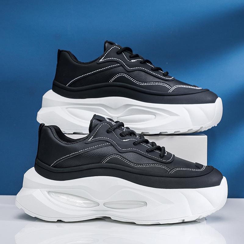 2025 summer new sports shoes men's versatile running shoes platform trend dad shoes youth sports shoes
