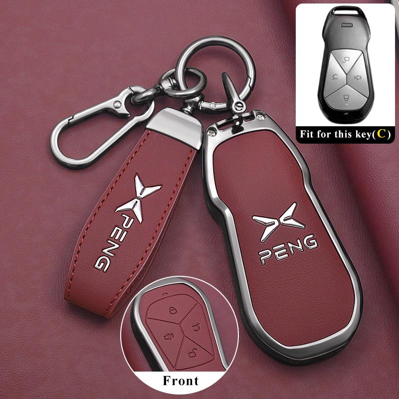 Autoschlüsselhülle für Xpeng Xiaopeng G6 2025 2026 Auto-Styling Schlüsselanhänger Fernbedienung Dekoration Abdeckung Schale Ringhalter Fob Zubehör