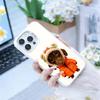 Goofy C-Dogs Big eyes Phone Case For iPhone17, 16,15,14,13,12 Pro Max Black Candy Matte Shockproof Cover