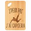 Planche À Découper / Plateau Apéro - PLANETEE - Format Rectangulaire - Bambou 30x20x1 Cm - Gravée Capoeira J'peux Pas