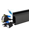 1PC 40cm/15.75inch Self adhesive Under Desk Cable Management Tray PVC Power wire hider Strip Cord Holder No Drilling wire Organi