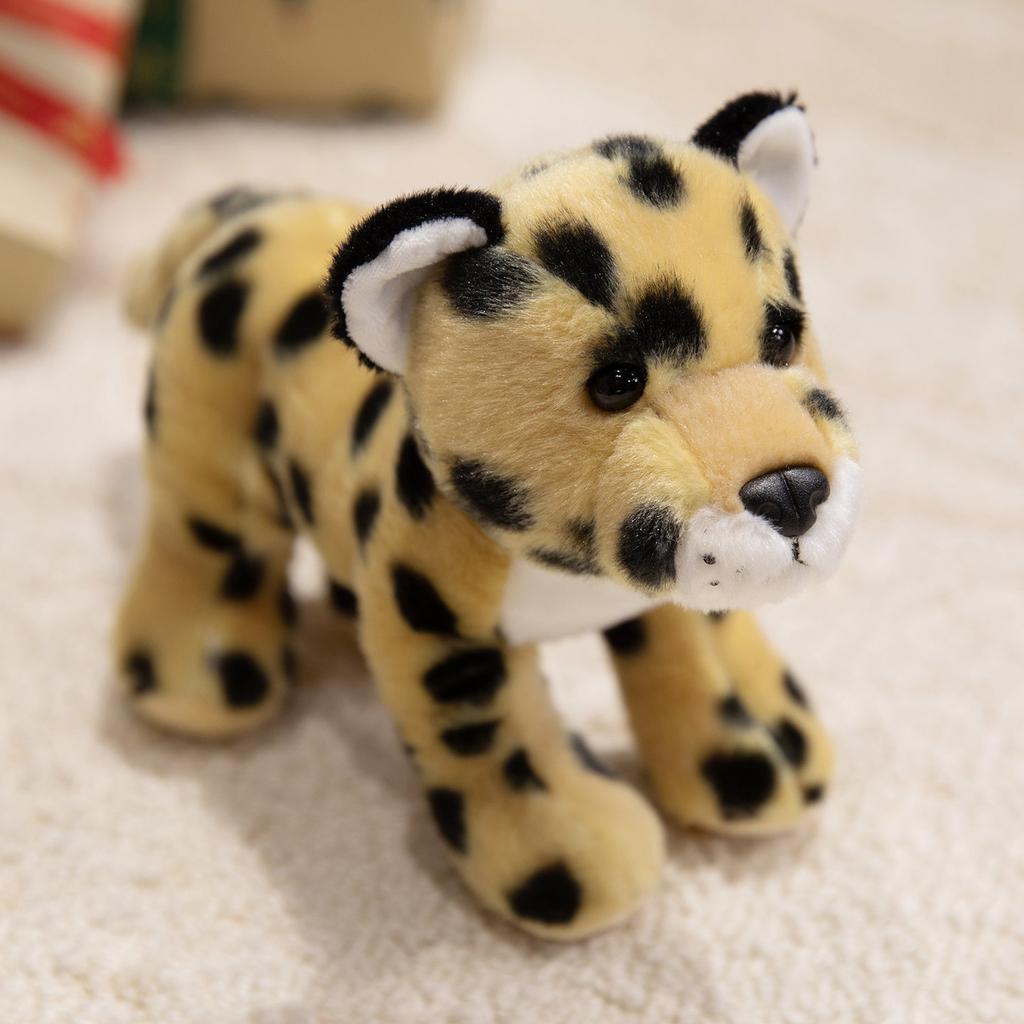 Simulation Standing Posture Forest Animal Doll Leopard Lion Plush Toy Zoo Tiger Doll