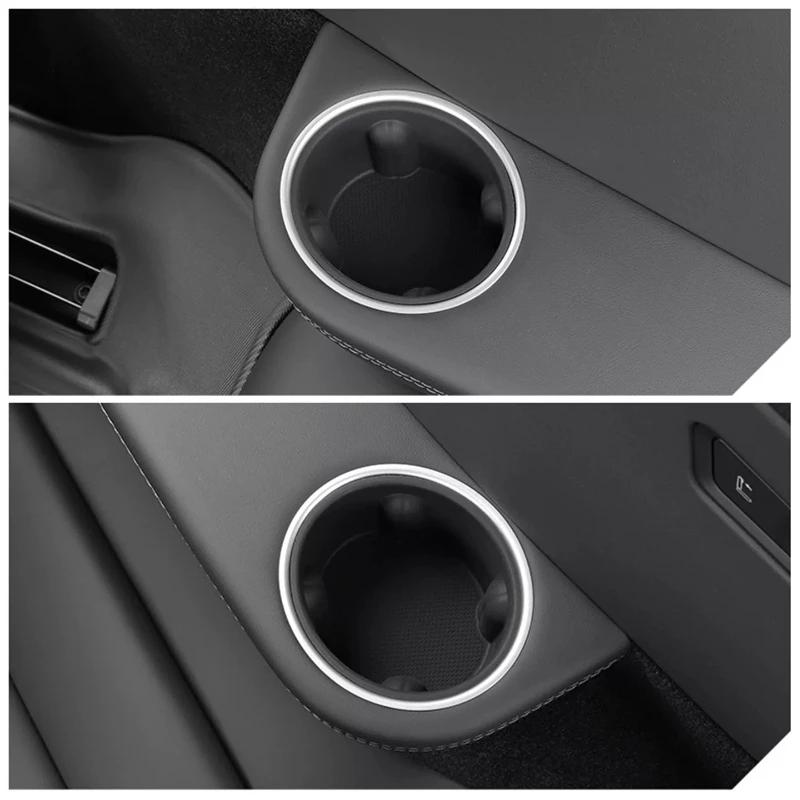 Car Water Cup Pad Box Slot Three Rows Water Cup Set Car Drink Rack Car Interior Modification Accessories Tools For TeslaModel YL